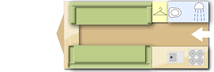 Swift Basecamp 2 2024 caravans layout