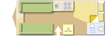 Swift Sprite Alpine 4 2022 caravans layout