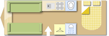 Swift Elegance 835 2022 caravans layout