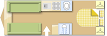 Swift Challenger 650 SE 2024 caravans layout