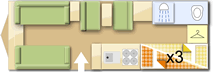 Elddis Avante 646 2010 caravans layout