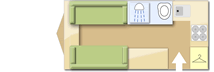 Coachman Pastiche 420 2007 Caravan layout