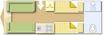 Dethleffs Nomad 560 SB 2012  Caravan layout