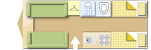 Lunar Lexon 590 2015 Caravan layout