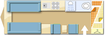 Swift FREESTYLE 570 2011 caravans layout