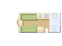Bailey Unicorn Merida 2020 caravans layout