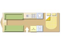 Coachman Laser Xcel 850 2023 caravans layout