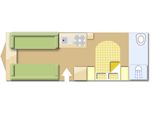 Coachman VIP 575 2015 caravans layout