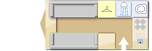 Swift Sprite Compact 2024 caravans layout