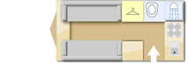 Xplore 422 SE 2020 caravans layout