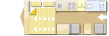 Swift Basecamp 3 2025 caravans layout