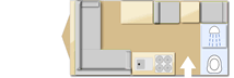 Xplore 304 SE 2020 caravans layout
