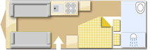 Bailey Phoenix Plus 440 2023 caravans layout