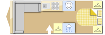 Swift Celebration X 850 2022 caravans layout