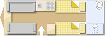 Bailey Pursuit 550 2016 caravans layout