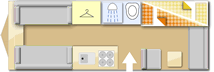 Swift Sprite Major 6 TD 2021 caravans layout