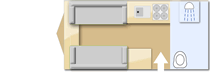 Compass Omega 482 2008  Caravan layout