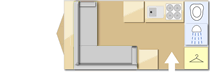 Elddis Avante 372 2012  Caravan layout