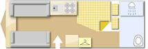 Ace Twinstar 2008  Caravan layout