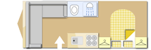 Elddis Supreme 454 2022  Caravan layout