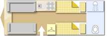Sterling Eccles Voyager SE 2013  Caravan layout
