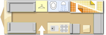 Bailey Pursuit 570 2017  Caravan layout