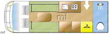 Le Voyageur LVX 2006 Motorhome layout