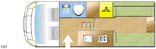 Elddis Accordo 120 2020 Motorhome layout