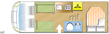 Swift Edge 494 2022 Motorhome layout