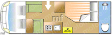 Swift Select 164 2020 Motorhome layout