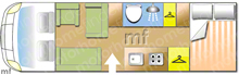 Autotrail Chieftain SE 2007 Motorhome layout