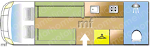 Bailey ADAMO 69-4 2025 Motorhome layout