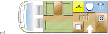 Autosleeper Broadway 2010 Motorhome layout