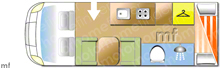Dethleffs Eurostyle 2006 Motorhome layout
