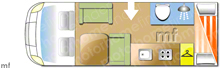 Dethleffs Eurostyle T63 2008 Motorhome layout