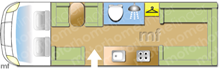 Elddis Supreme 196 2022 Motorhome layout