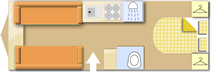 Elddis Affinity 550 2024 caravans layout