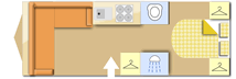 Coachman Laser Xtra 545 2024 caravans layout