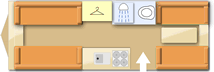 Sprite Quattro DD 2017 caravans layout